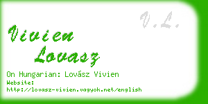 vivien lovasz business card