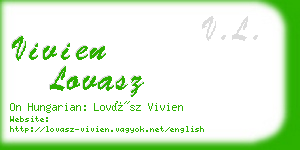 vivien lovasz business card